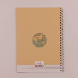 دفتر زبان 3 خط 60 برگ سیمی ایمان IMAN