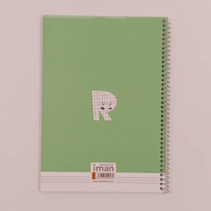 دفتر زبان 3 خط 60 برگ سیمی ایمان IMAN