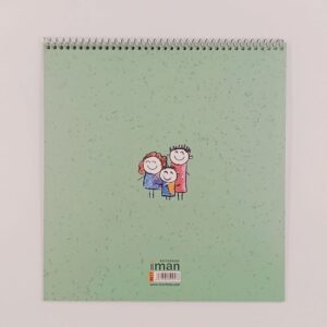 دفتر نقاشی 30 برگ سیمی جلد معمولی ایمان IMAN کد 9017