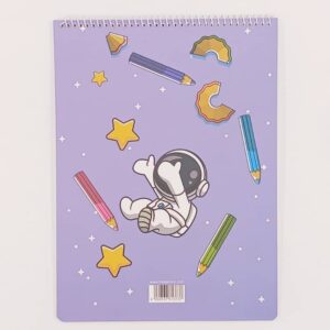 دفتر نقاشی رحلی 50 برگ سیمی جلد معمولی سم SAM