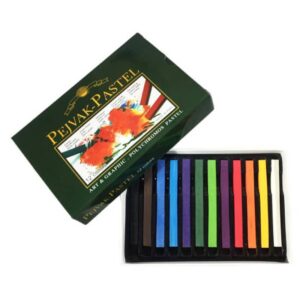 پاستل گچی 12 رنگ پژواک مدل XR12