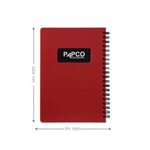 دفترچه یادداشت 100 برگ پاپکو مدل متالیک